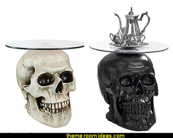 Gothic Fall Leaves TOMBSTONE SKULLS TABLE CLOTH COVER Halloween Party Decoration