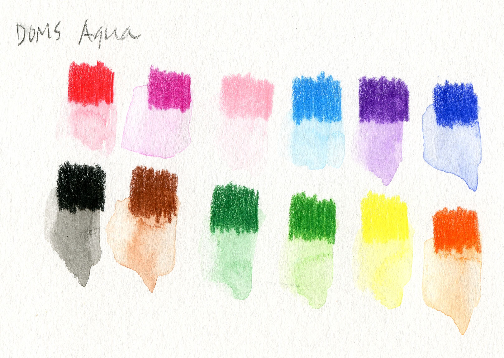 Fueled by Clouds & Coffee Review DOMS Aqua Watercolor Pencils