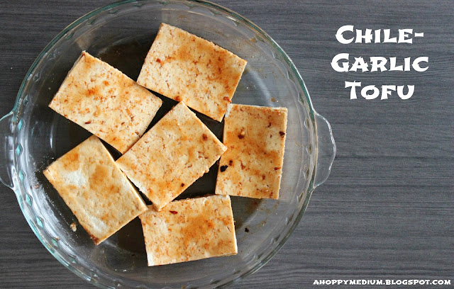 Chile-Garlic Tofu | A Hoppy Medium