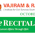 Vajiram and Ravi Recitals October 2020 Current Affairs PDF Download