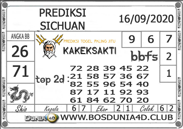 Prediksi Sydney Rabu 16 September 2020 Sdy Jitu Prediksitogel Jp