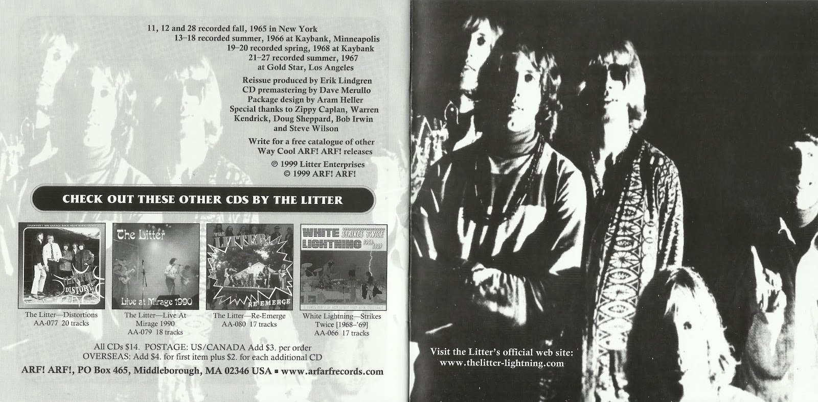 Pop On The Run Garage Rock/Psychedelic Pop The Litter 100 Fine