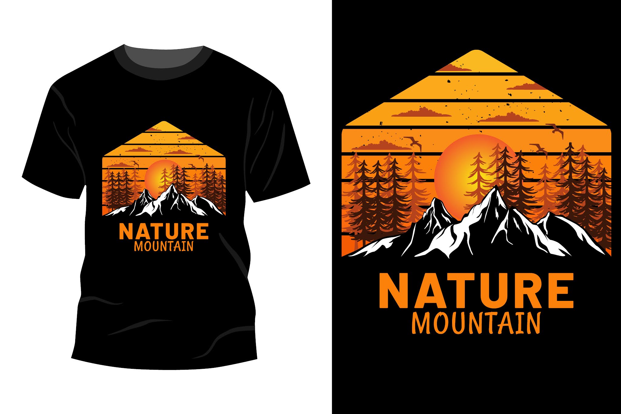 Mountain T-Shirt Design - Nirjhar Khan