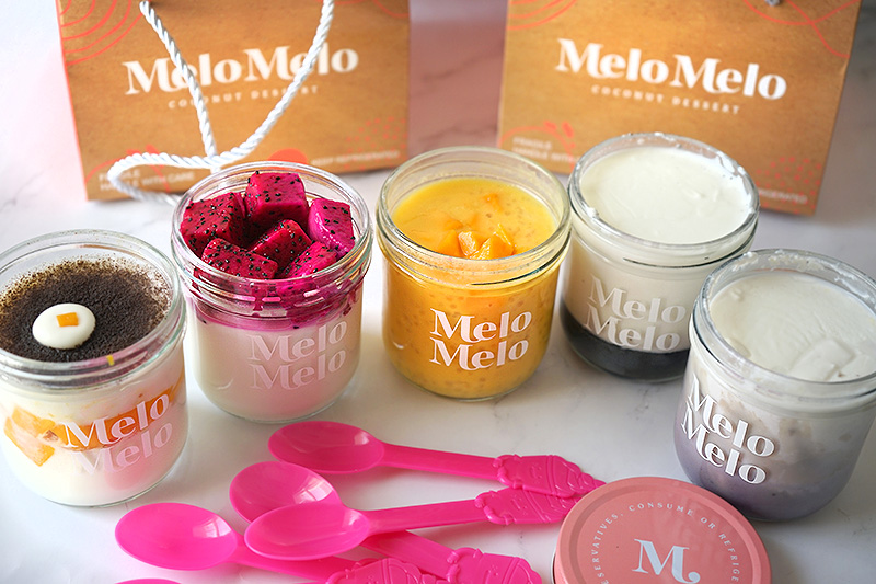 Melo Melo coconut jelly dessert Rowland Heights Vegas and Food