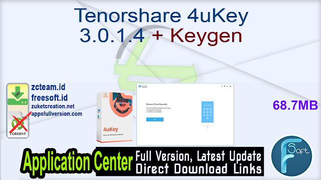 Tenorshare 4uKey 3.0.1.4 + Keygen_ ZcTeam.id