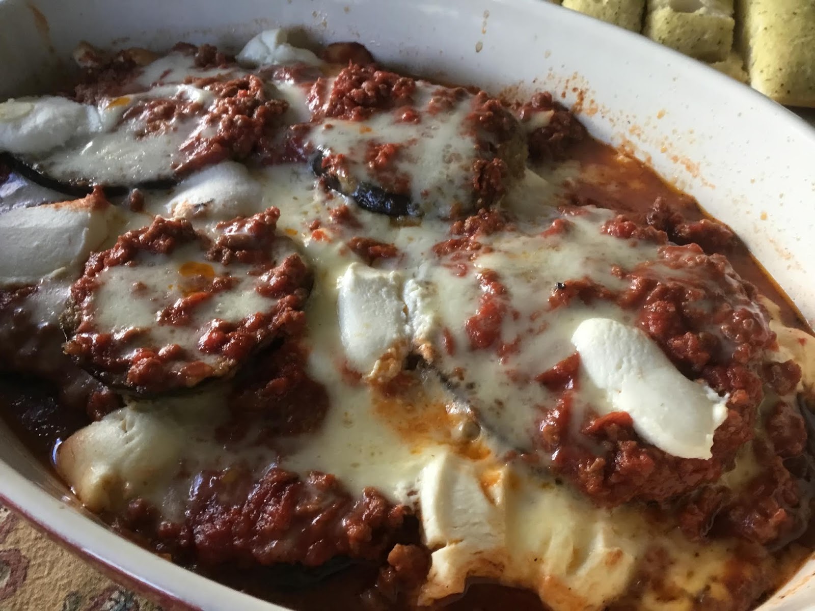 Home on my Range Eggplant Bolognese Bake