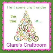 I left some craft under the tree at Clare's Craftroom