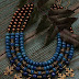 Beaded multi strand necklace