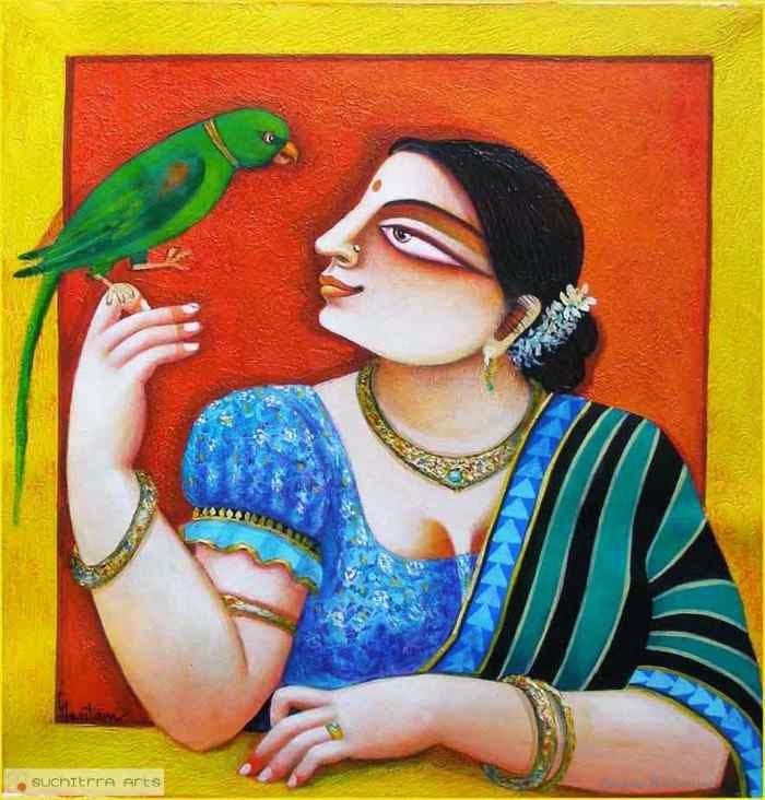 Индийский художник. Gautam Mukherjii