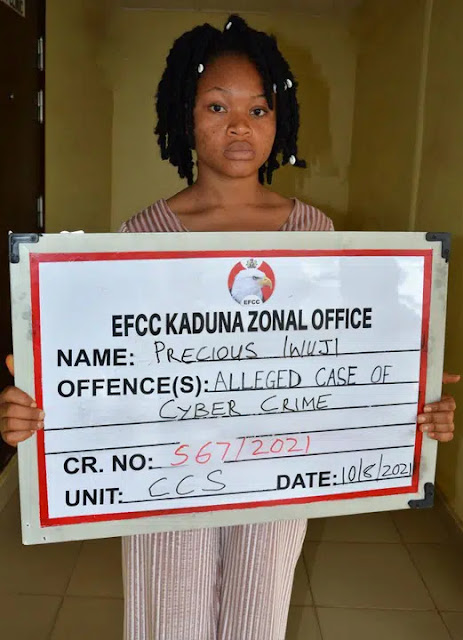 Lady arrested for selling her photos and Facebook account to fraudsters