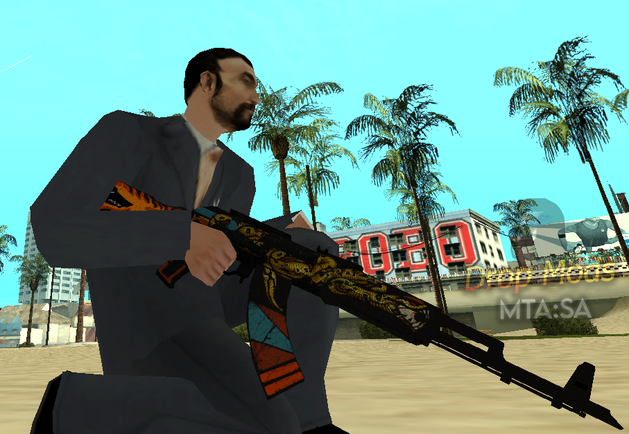 MTA:SA MOD WARFACE AK-103 ANUBIS - SUBSTITUI M4