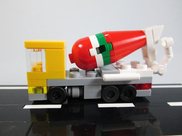 MOC LEGO micro escala - camião de transporte de cimento