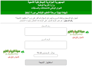 متى تظهر نتائج شهادة التعليم الابتدائي 2019 في الجزائر