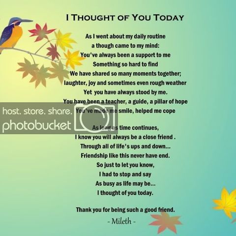 thinking of you short poems