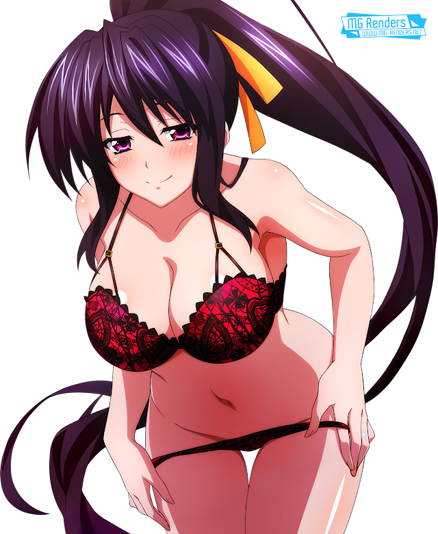 High School DxD - Himejima Akeno Render 182 - Anime - PNG Image without background