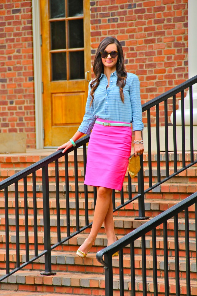 Megan Runion // For All Things Lovely: Trend Report: Striped Chambray