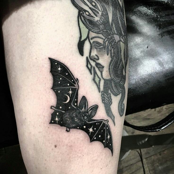 tatuaje de murciélago