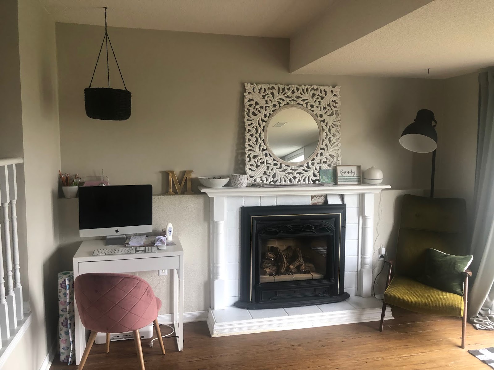 DIY Dollar Store Faux Plank Wall Kelsey Diane