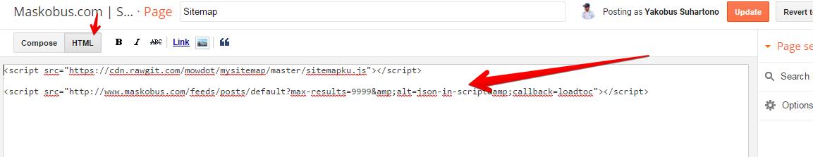 Html mode di blogger atau blogspot Html mode di blogger atau blogspot