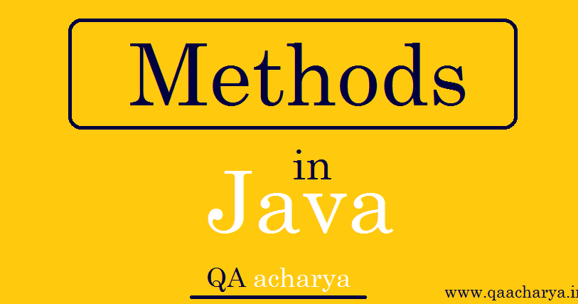 Methods In Java ,Types of Methods ,Syntax, Declaration and Calling of ...