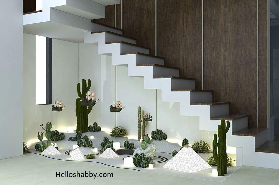 6 Amazing Garden Design Under Staircase interior