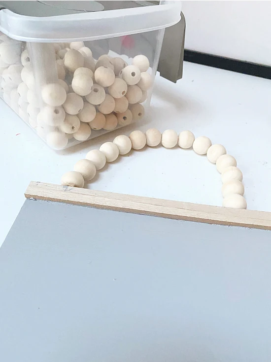 beads and a beaded hanger