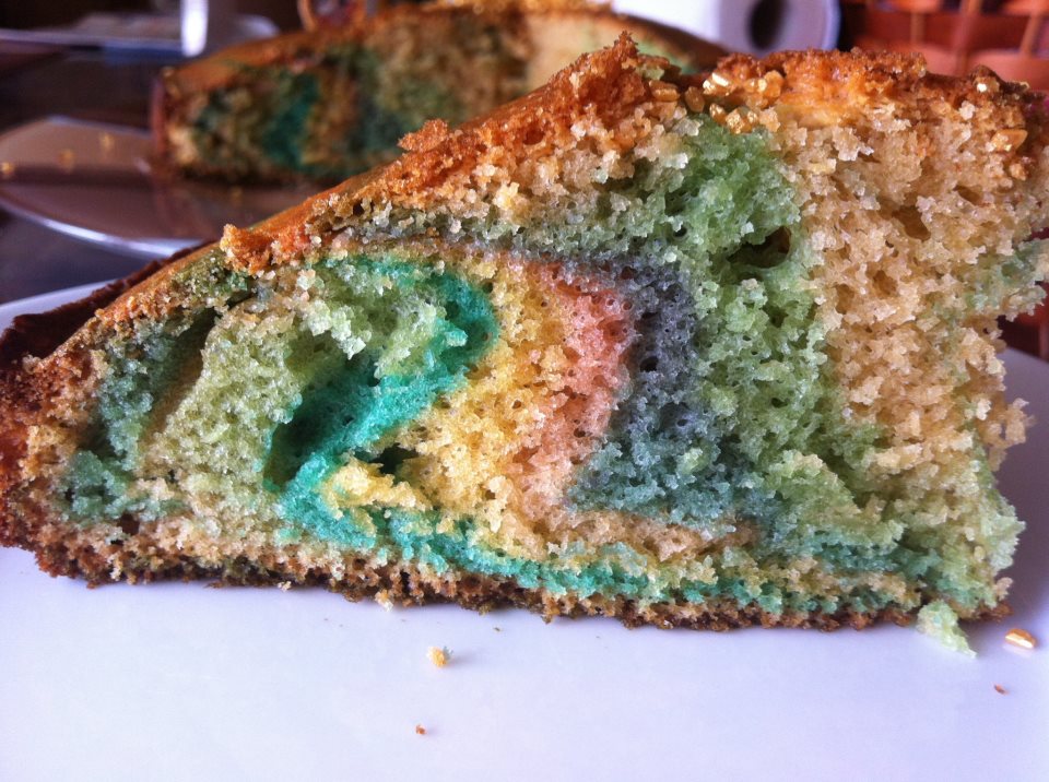 La Cocina de Pat y Rubén BIZCOCHO DE COLORES