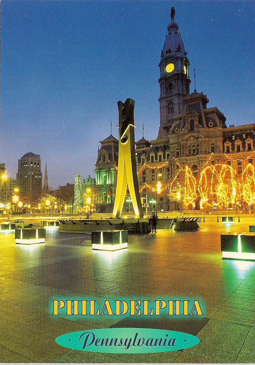 Travels with postcards around the world PHILADELPHIA