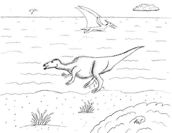 Robin's Great Coloring Pages: Claosaurus the broken Duck-billed ...
