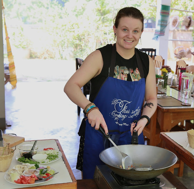 Thai Secret Cooking Class Photos & Video. March 6-2017. Pa Phai, San Sai District, Chiang Mai, Thailand.