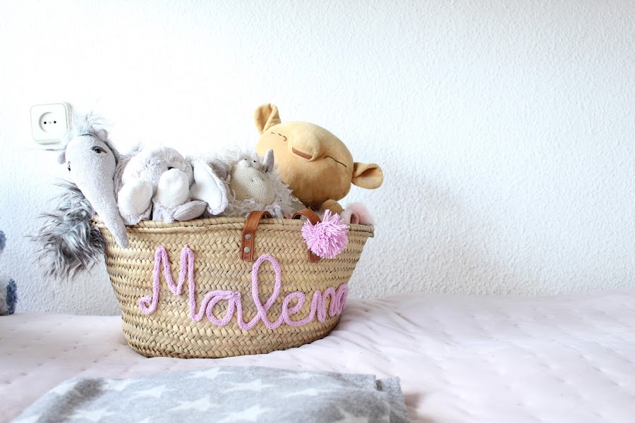 tutorial nombre en capazo con tricotin