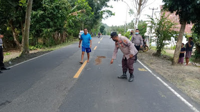 Kecelakaan di Jalan Trans Sulawesi, 1 Orang Pengendara Sepeda Motor Meninggal Dunia