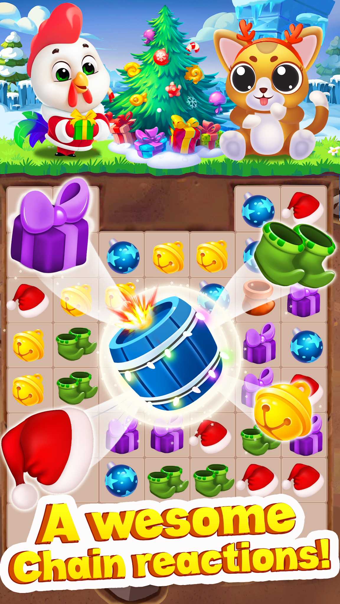Christmas Match 3 Puzzle Game 2019