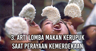 Arti Lomba Makan kerupuk Saat Perayaan Kemerdekaan