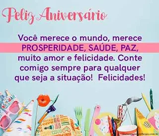 Imagens e Mensagem de Feliz Aniversário - Vídeo Mensagem de Aniversário