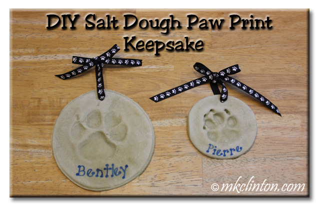 DIY Salt Dough Paw Print