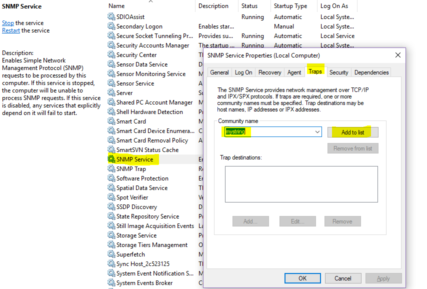 SNMP for Windows 10