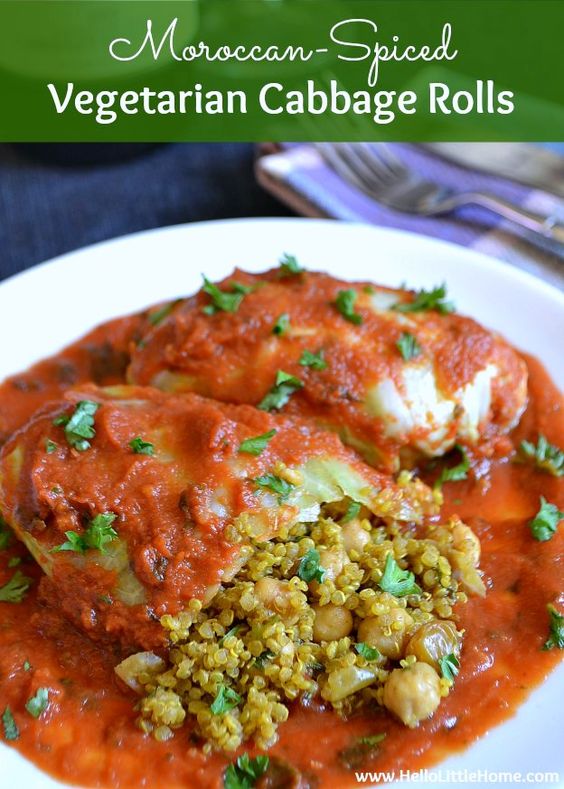 MOROCCANSPICED VEGETARIAN CABBAGE ROLLS Good Eat