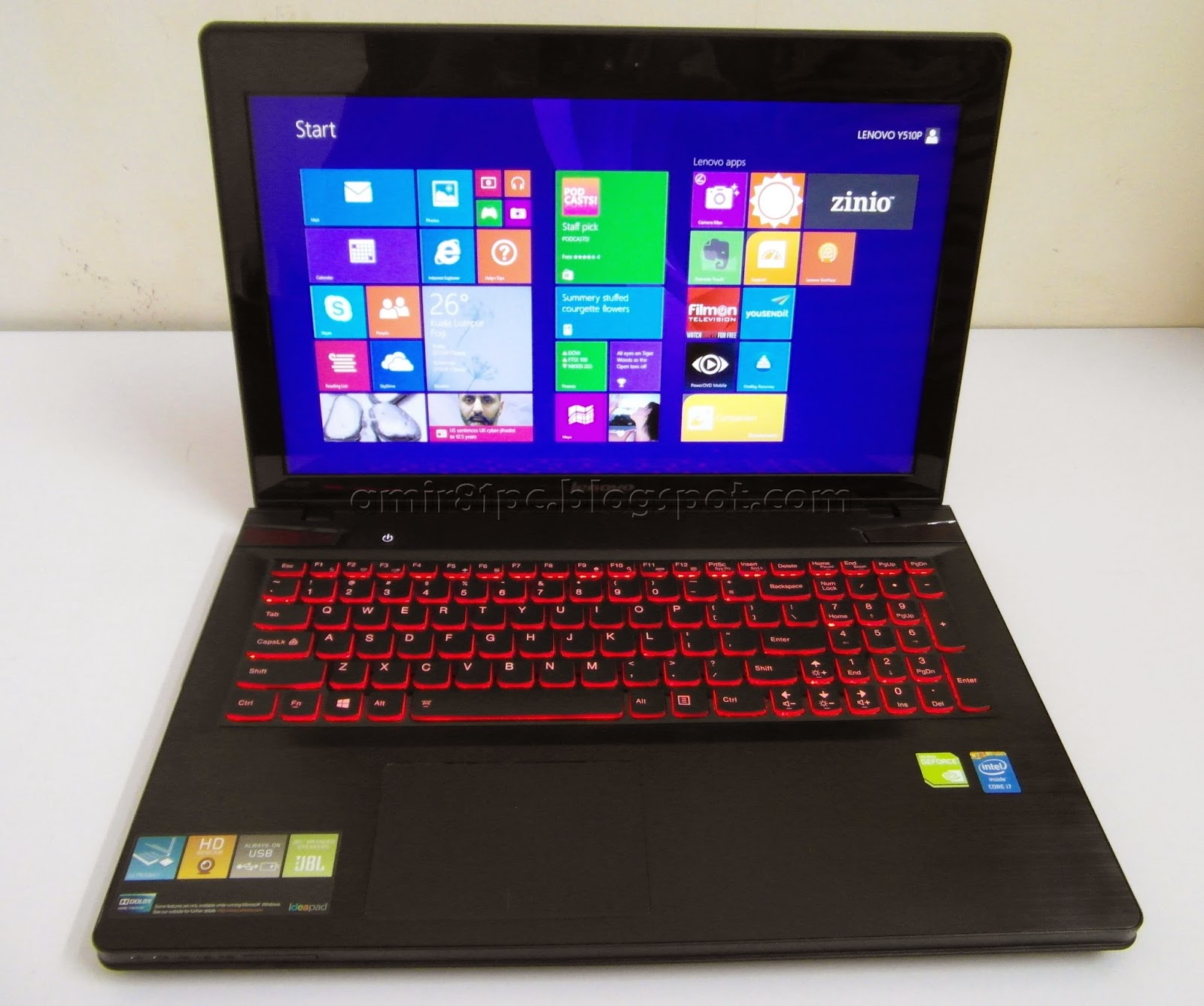 Three A Tech Computer Sales and Services Used Laptop Lenovo IdeaPad Y