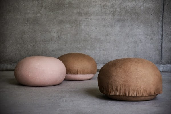 Interesting proposals for stool made of fur!
