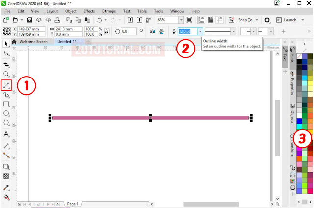 5 Langkah Membuat Pola/Garis Bergelombang di CorelDraw (Wave)