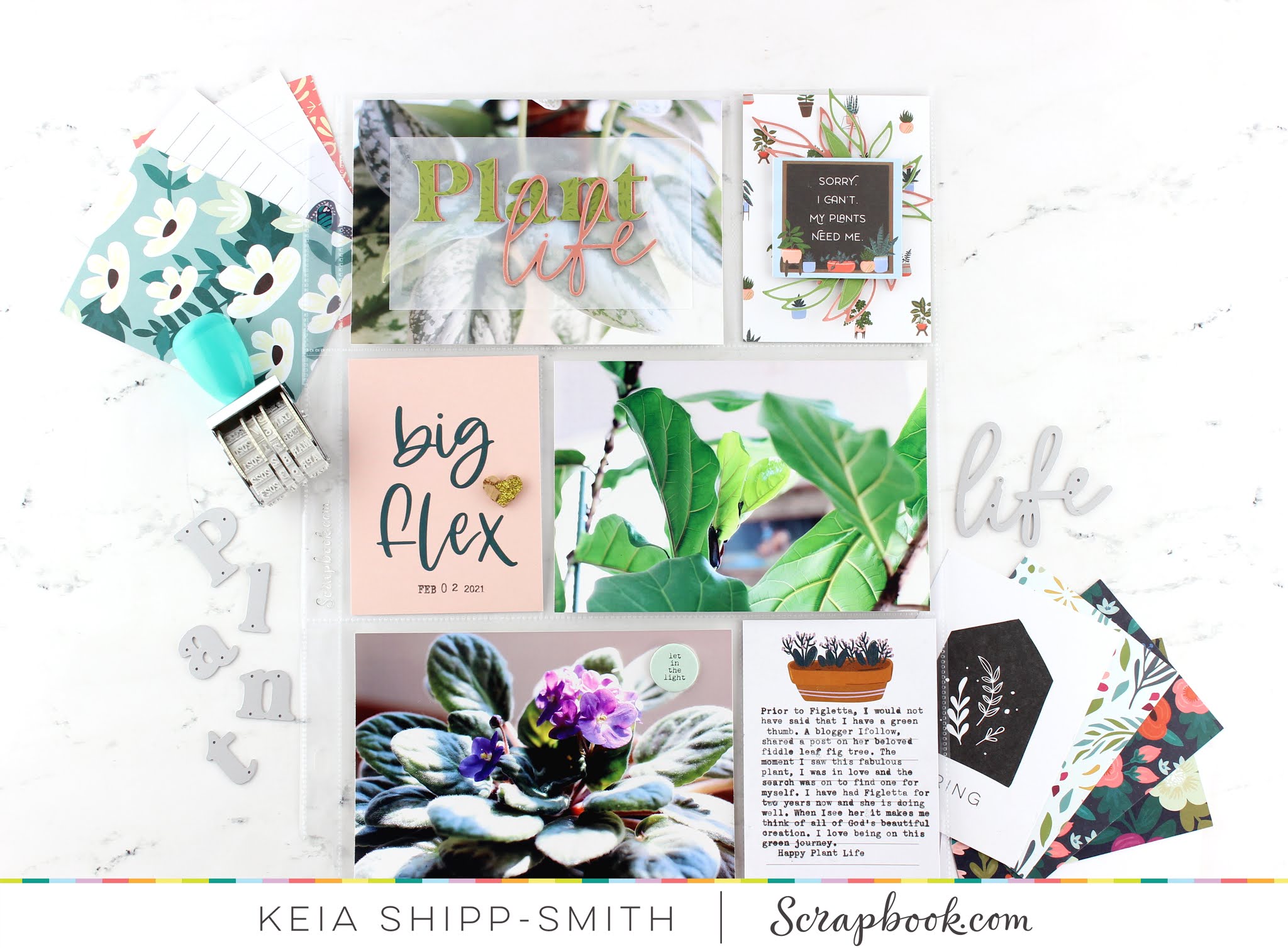 Pocket Scrapbooking Plant Life Confessions of a Paperholic