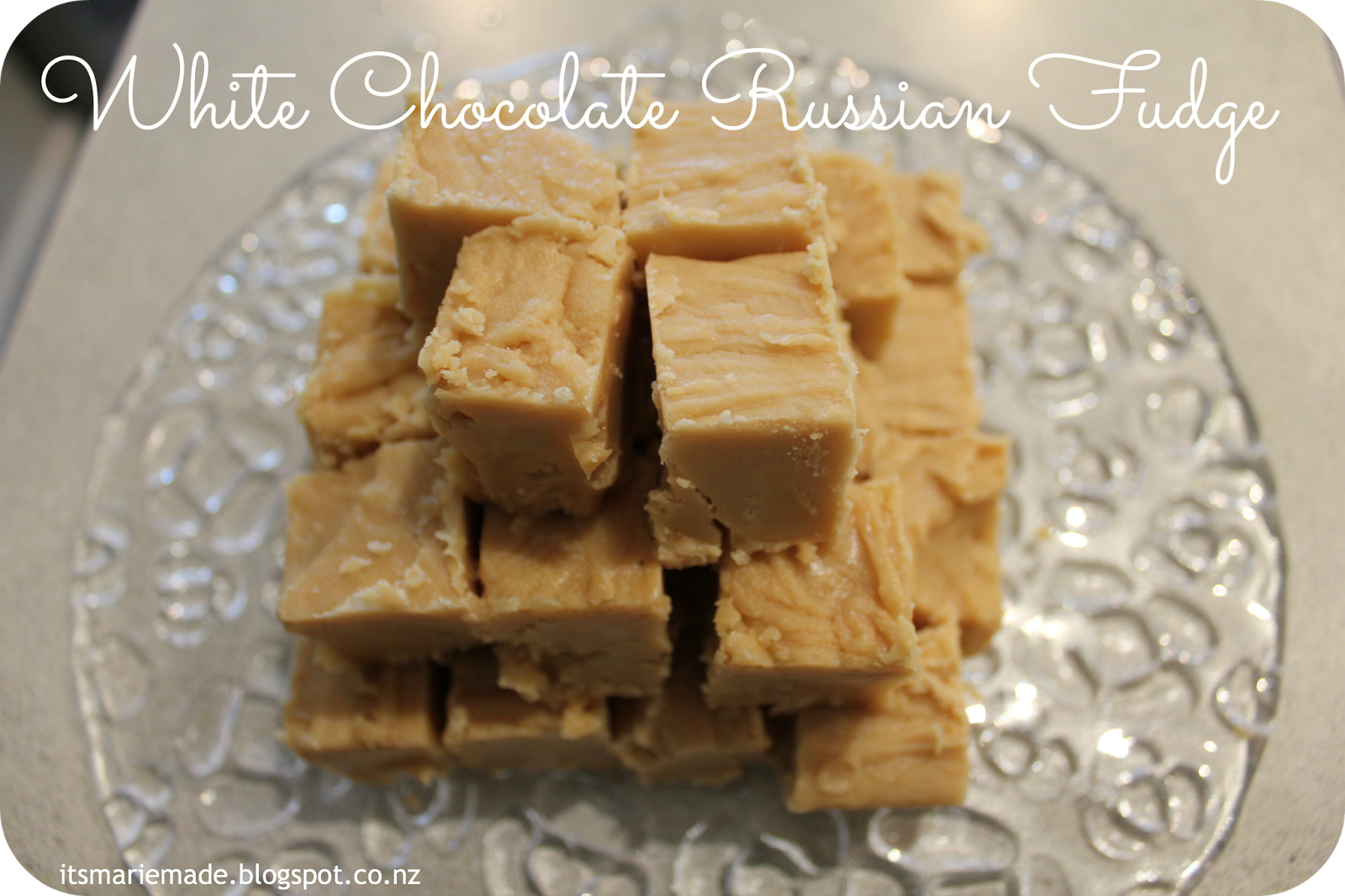 It's Marie Made! Super Easy White Chocolate Russian Fudge