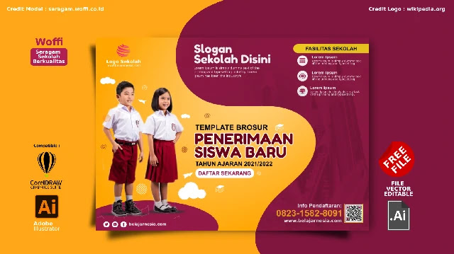 Free Brosur Sekolah : Download Kumpulan Brosur Sekolah PAUD, TK, SD, SMP Dan SMK