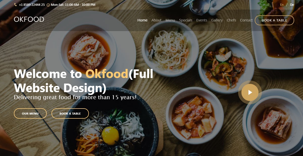 How To Make A Website Using HTML CSS & Bootstrap | Restaurant Website ...