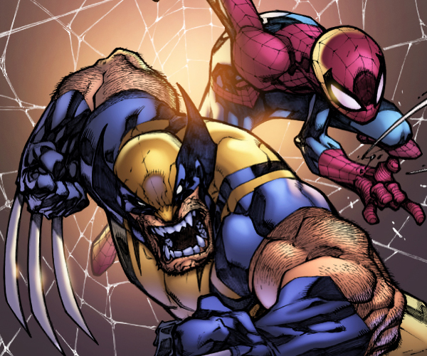 Wolverine y Spiderman by Joe Madureira