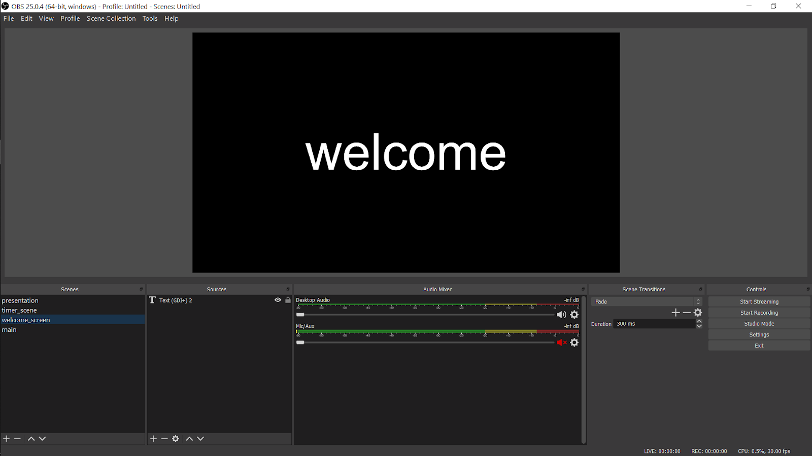 Open Broadcaster Software ( OBS ) Setup Basic