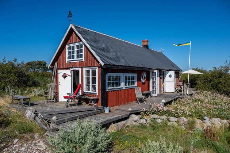 This Swedish Cottage On Its Own Island Could Be Yours!