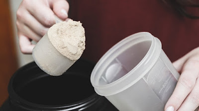 Scooping protein powder