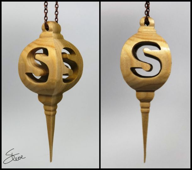 Scrollsaw Compound Cut Initial Christmas Ornament Scroll Saw